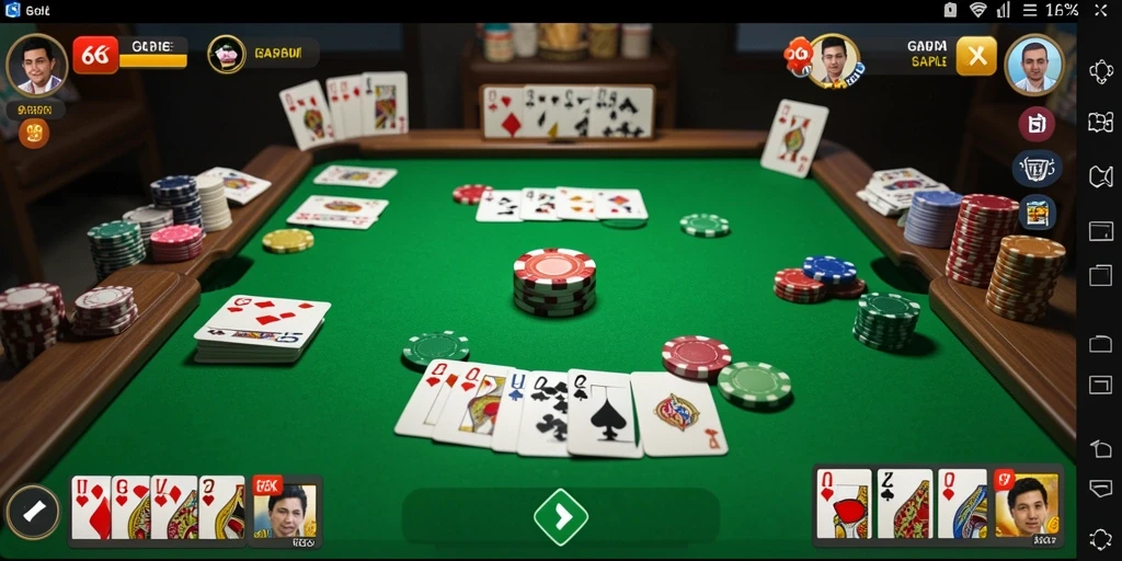 Screenshot gameplay Gaple yang seru dan menantang.