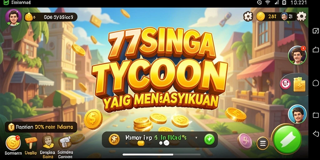 Tampilan gameplay Tycoon yang menarik di 77SINGA.