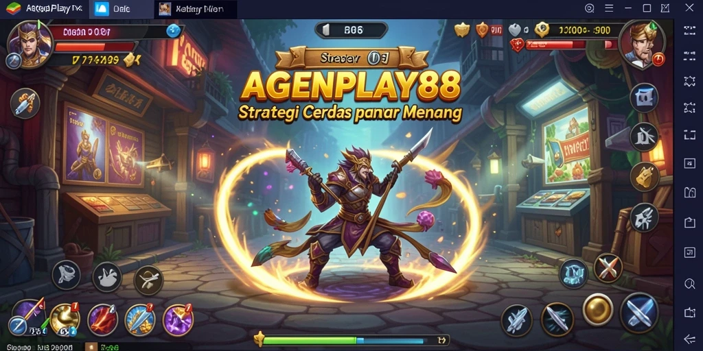 Tampilan gameplay AGENPLAY88 dengan pertempuran strategi yang menarik.