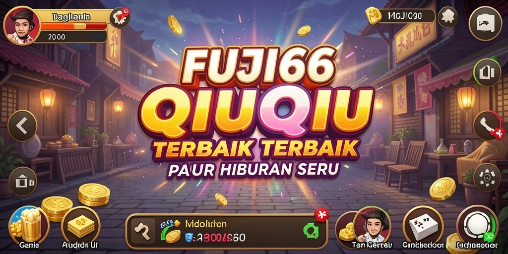 Tampilan menarik dari gameplay QiuQiu di FUJI66.