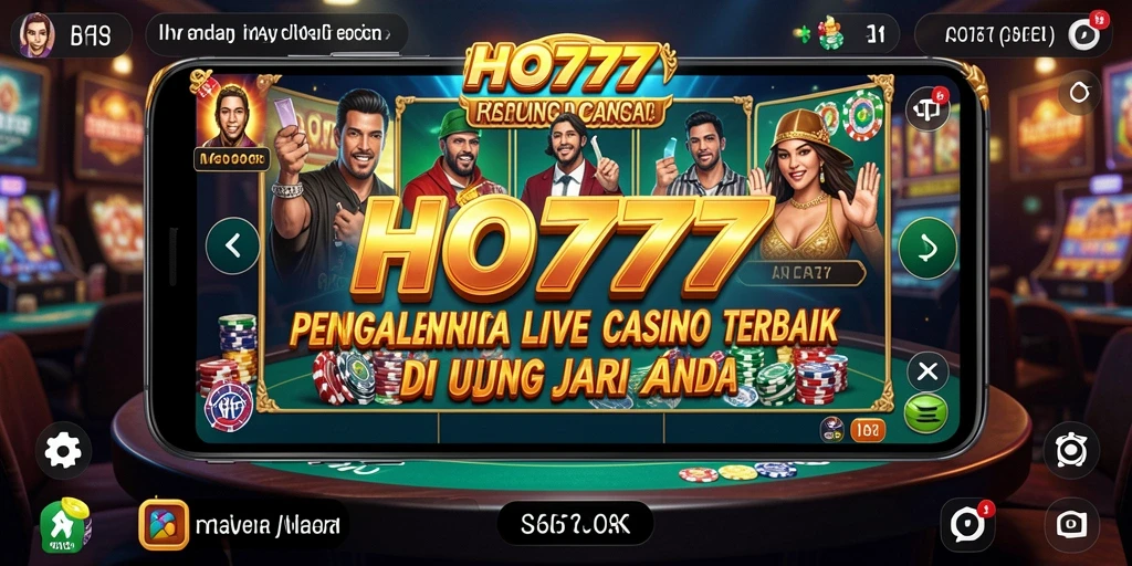 Tampilan gameplay Live Casino yang mendebarkan di HO777.