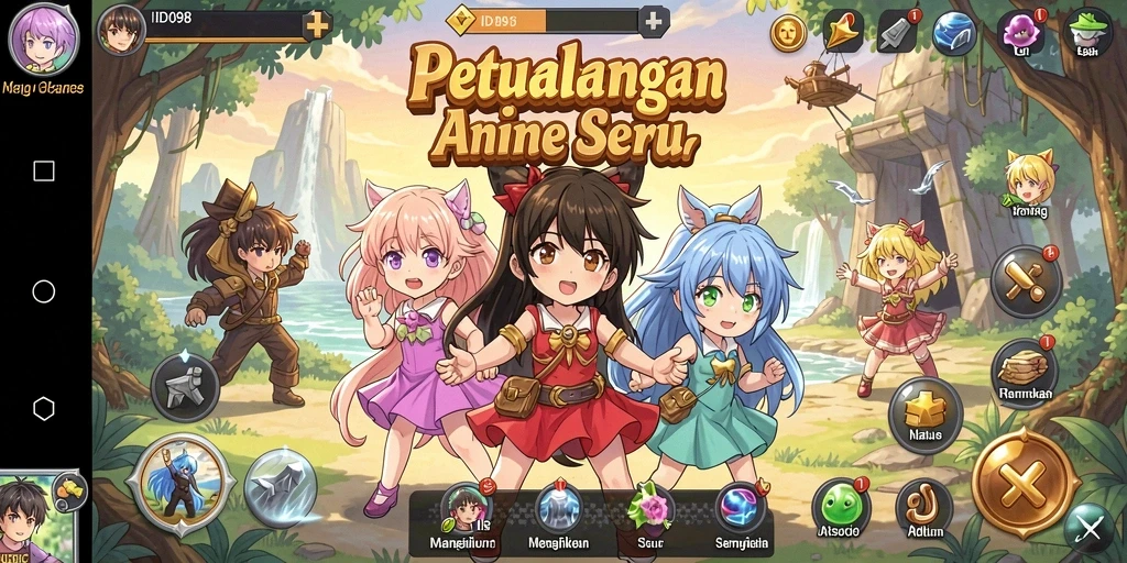Gameplay seru dengan karakter Anime yang menarik.