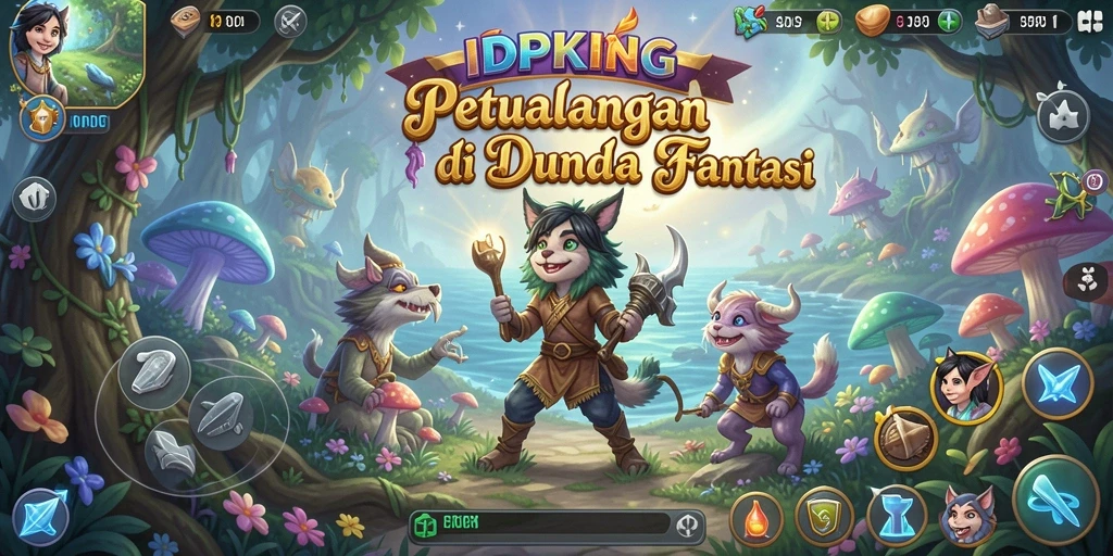 Screenshot gameplay IDPKING menampilkan aksi petualangan yang mendebarkan.