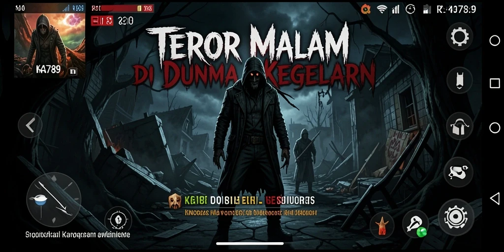 Tampilan gameplay menegangkan dari KA789 dengan suasana Horror yang mendalam.