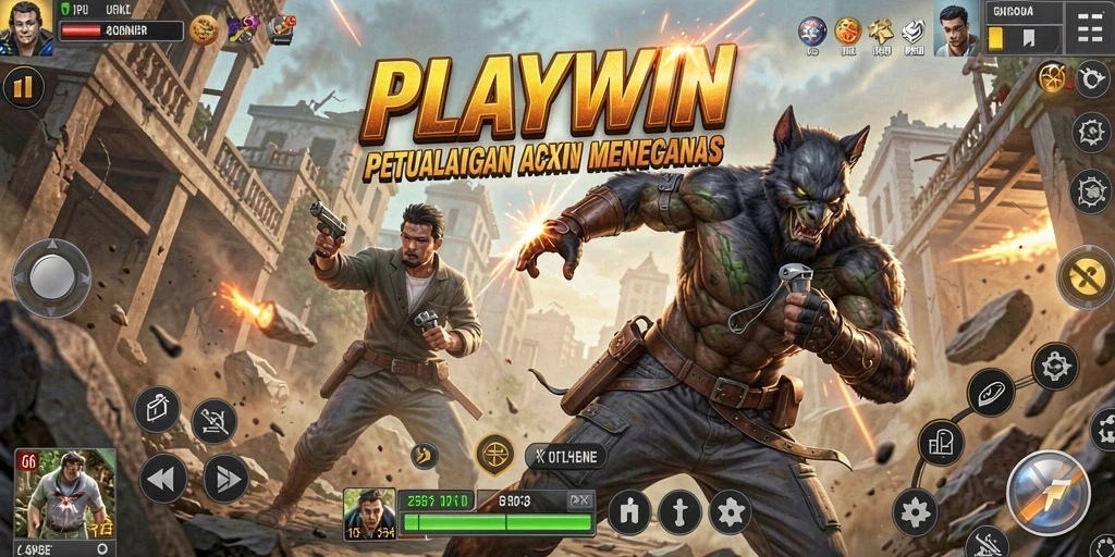 Screenshot menampilkan aksi seru dalam permainan PLAYWIN.