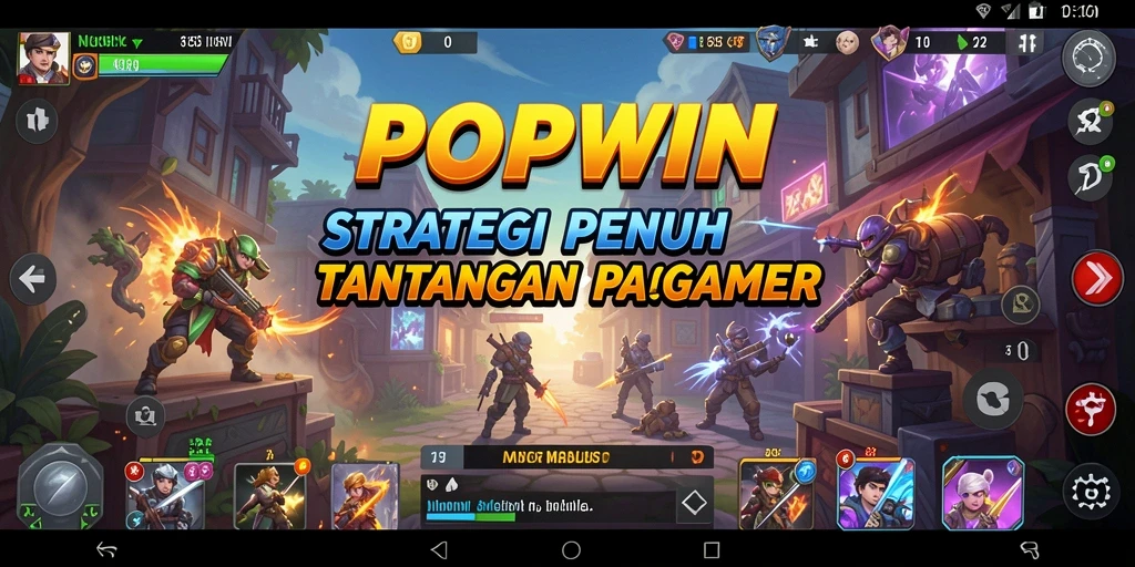 Tampilan menarik dari gameplay POPWIN yang penuh strategi.
