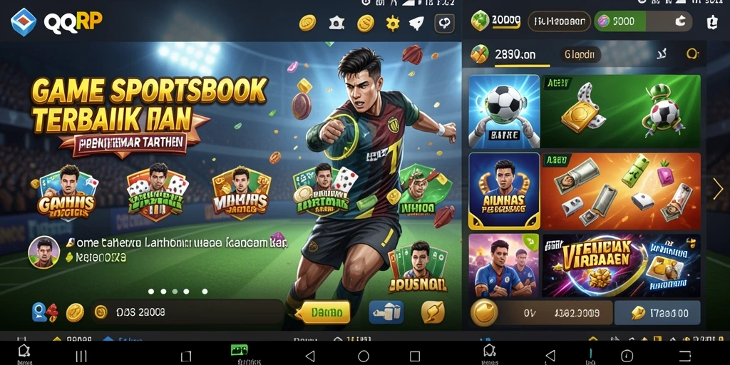 Tampilan menarik saat bermain taruhan di QQRP dengan fitur Sportsbook