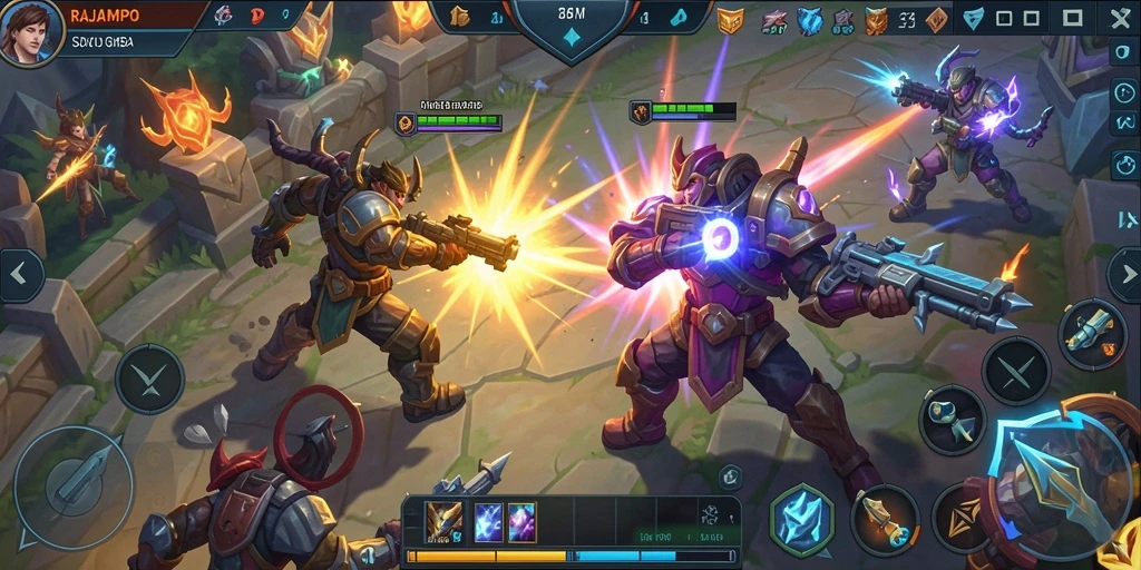 Tampilan gameplay seru dan grafis menarik di RAJAMPO
