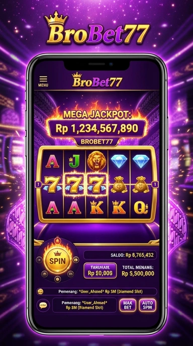Tampilan antarmuka aplikasi brobet77 yang sederhana dan intuitif.